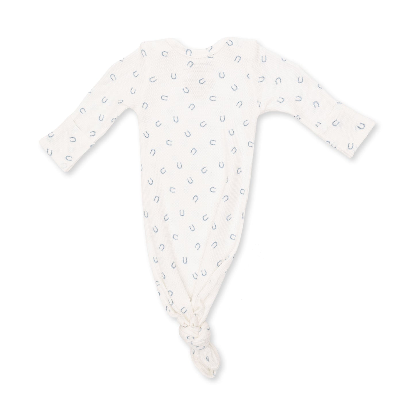 Little Horseshoes Blue - Knotted Gown and Knotted Hat
