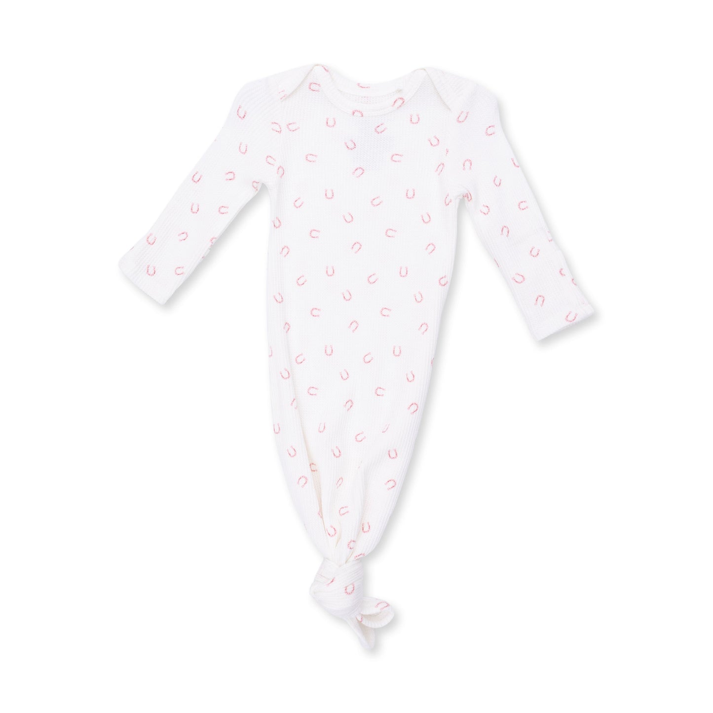 Little Horseshoes Pink - Knotted Gown and Knot Headband