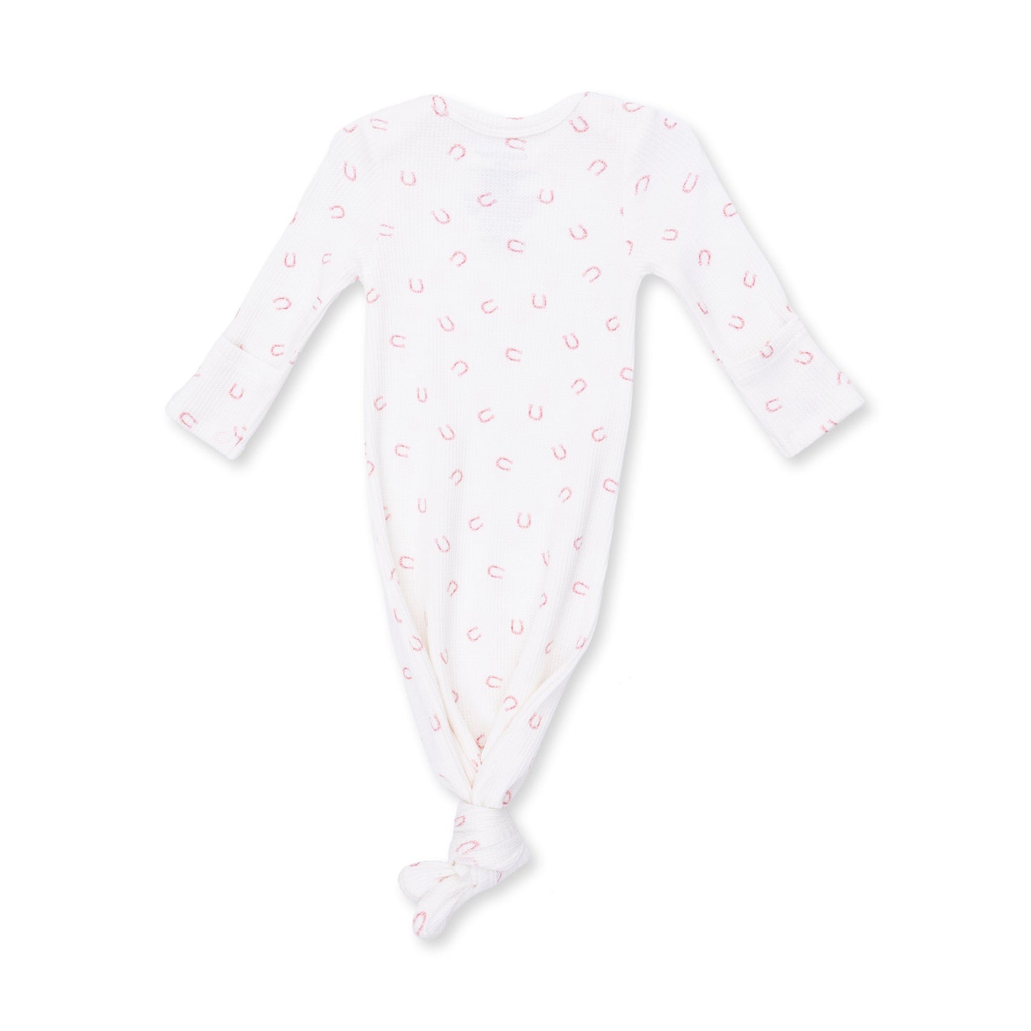 Little Horseshoes Pink - Knotted Gown and Knot Headband