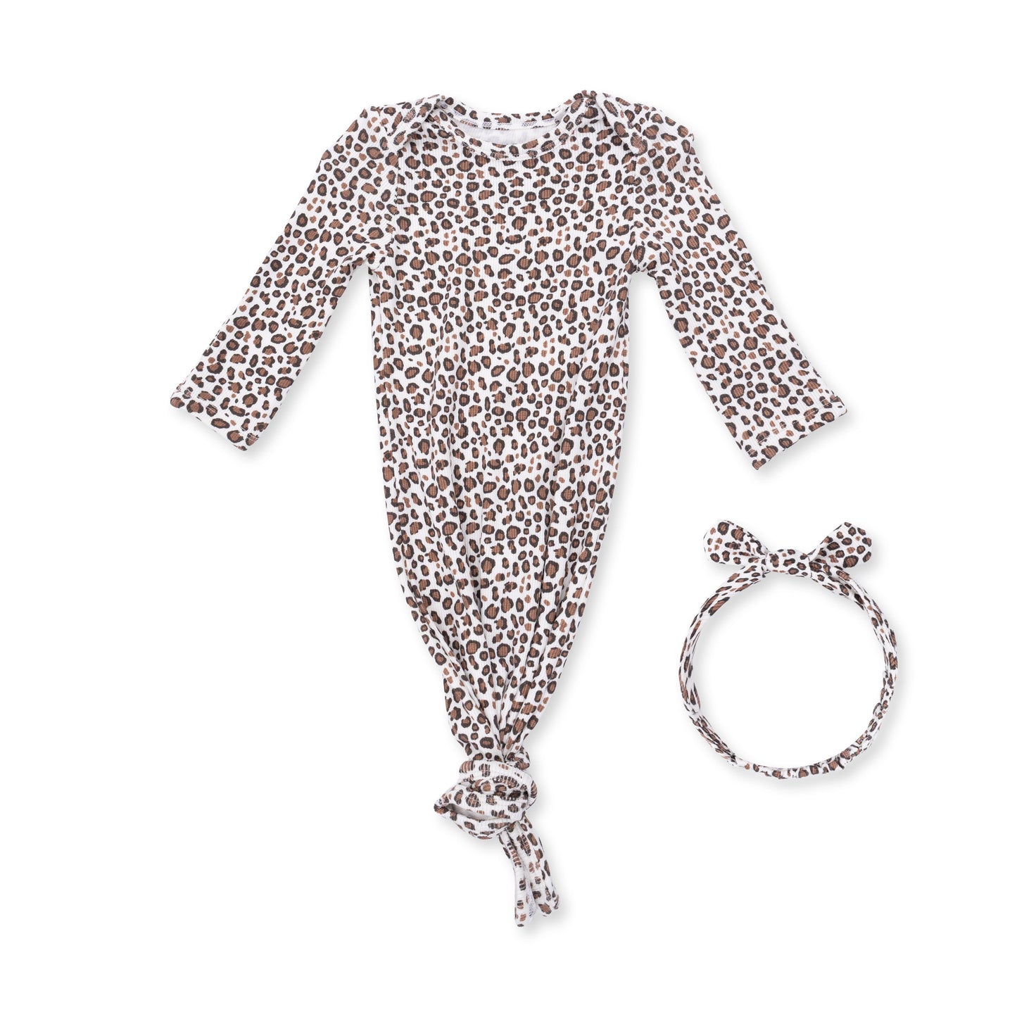 Leopard - Knotted Gown and Knot Headband
