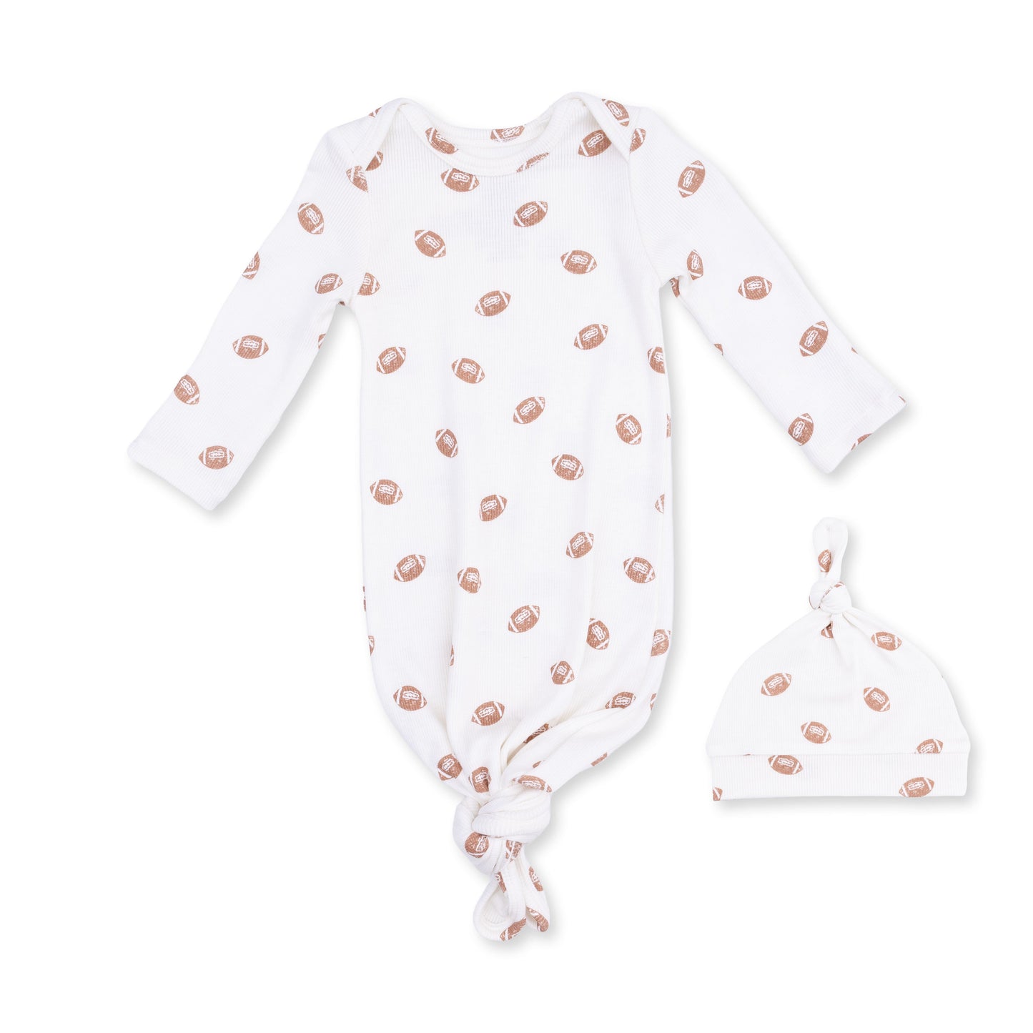 Mini Footballs - Knotted Gown and Knotted Hat
