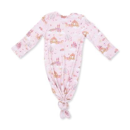 Princess Unicorns and Castle - Knotted Gown and Knot Headband
