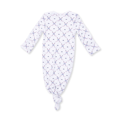 Simple Hockey Pink - Knotted Gown and Headband