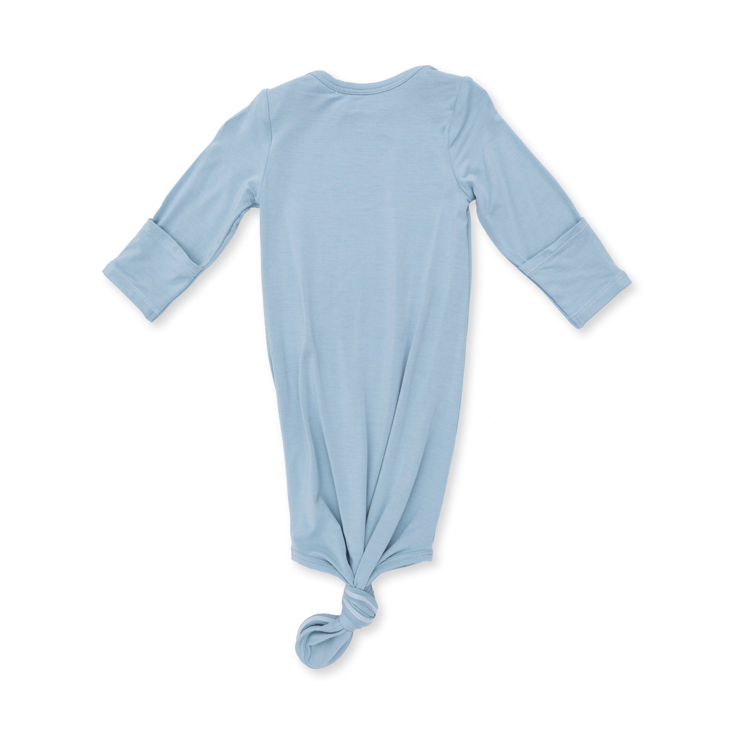 Solid Stone Blue - Knotted Gown and Knotted Hat Set