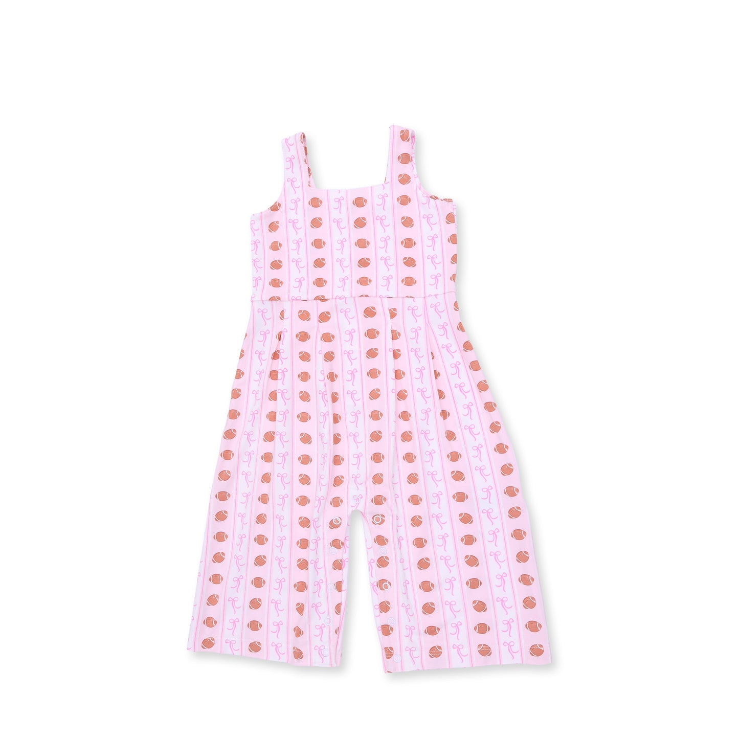 Football Bow Stripe - Wide Leg Jumpsuit