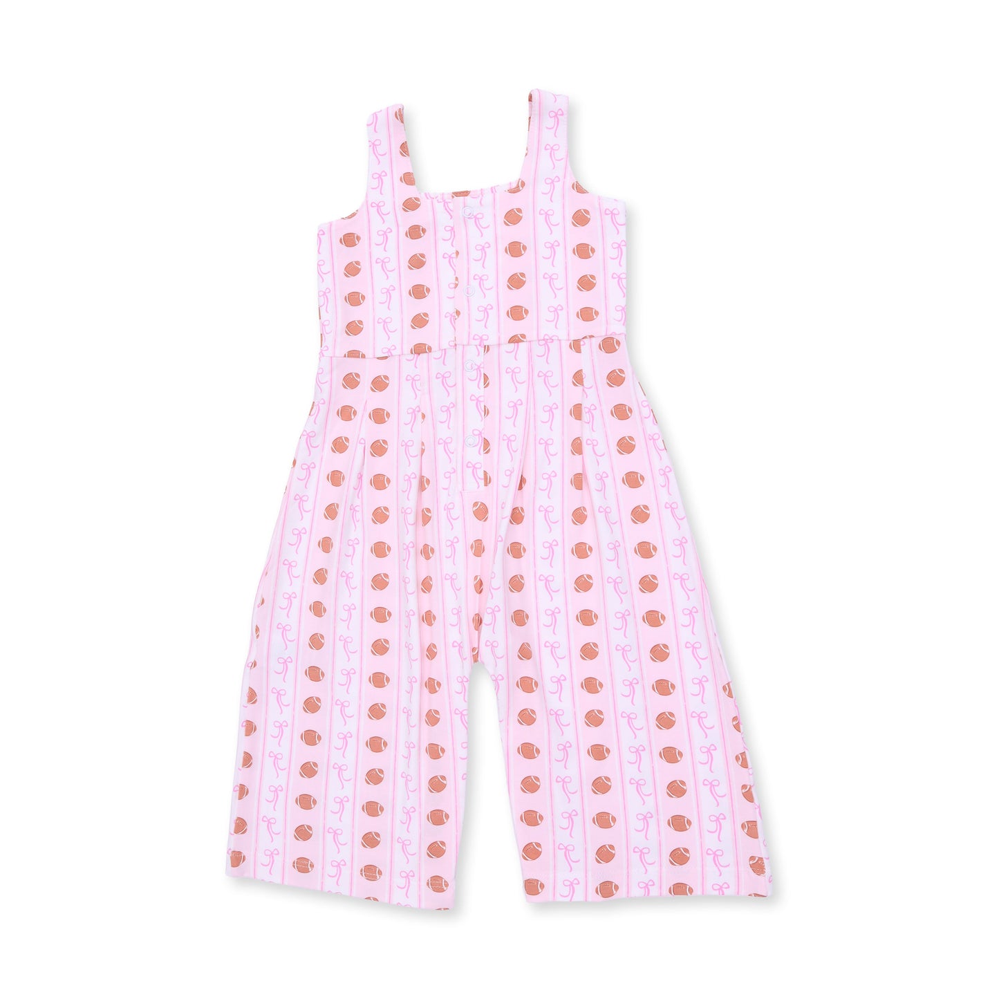 Football Bow Stripe - Wide Leg Jumpsuit