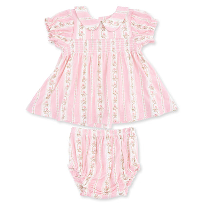 Antoinette Stripe - Smocked Dress Set