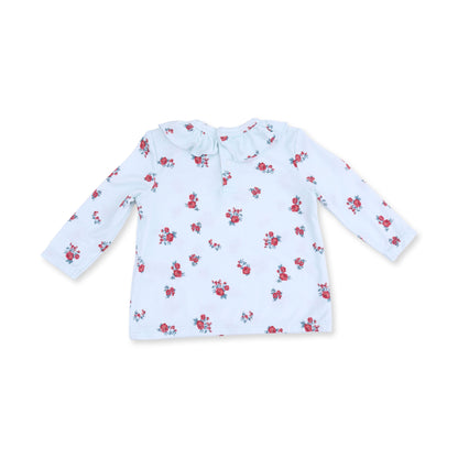 Alyssa Floral - Long Sleeve Ruffle Top and Pant