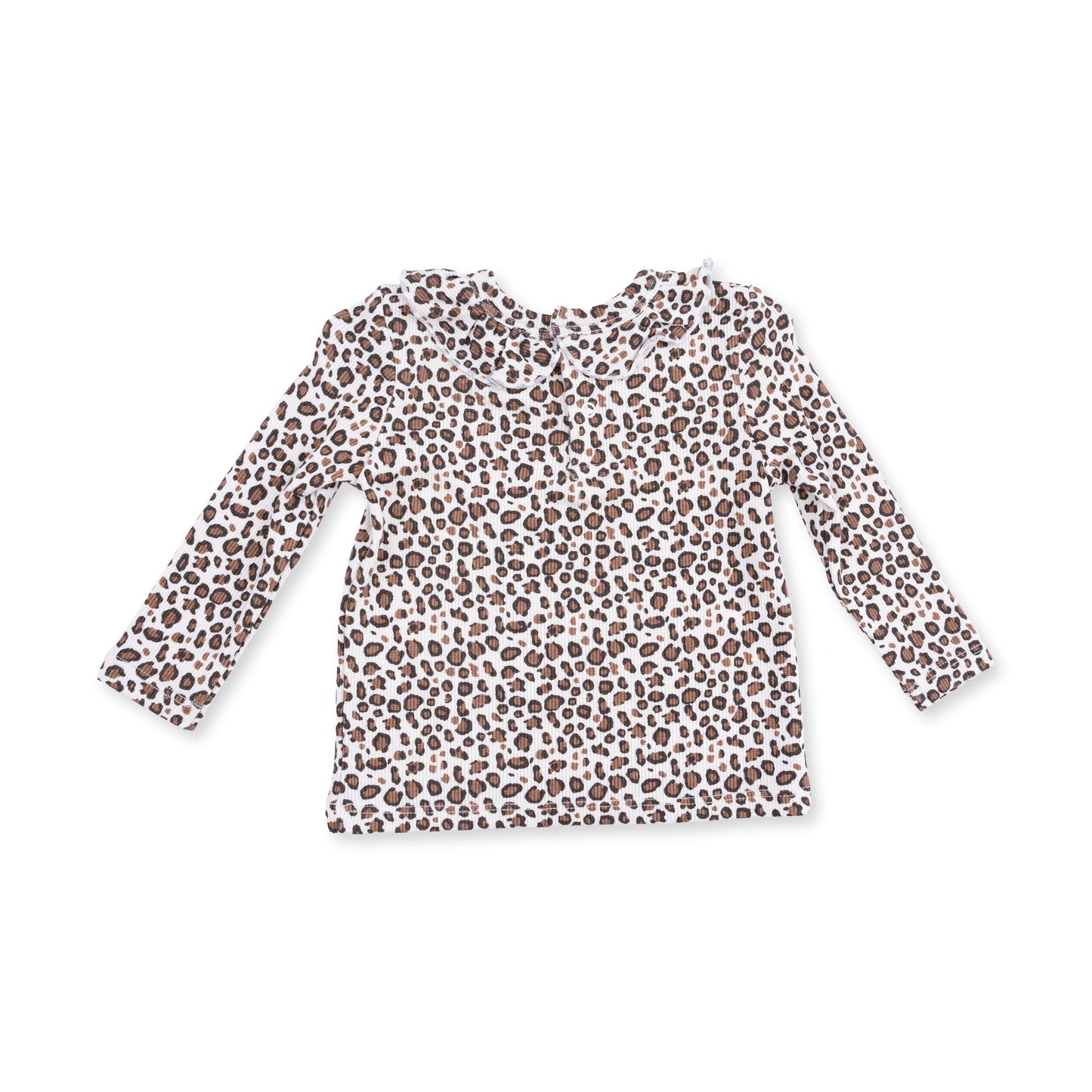 Leopard - Long Sleeve Ruffle Top and Pant