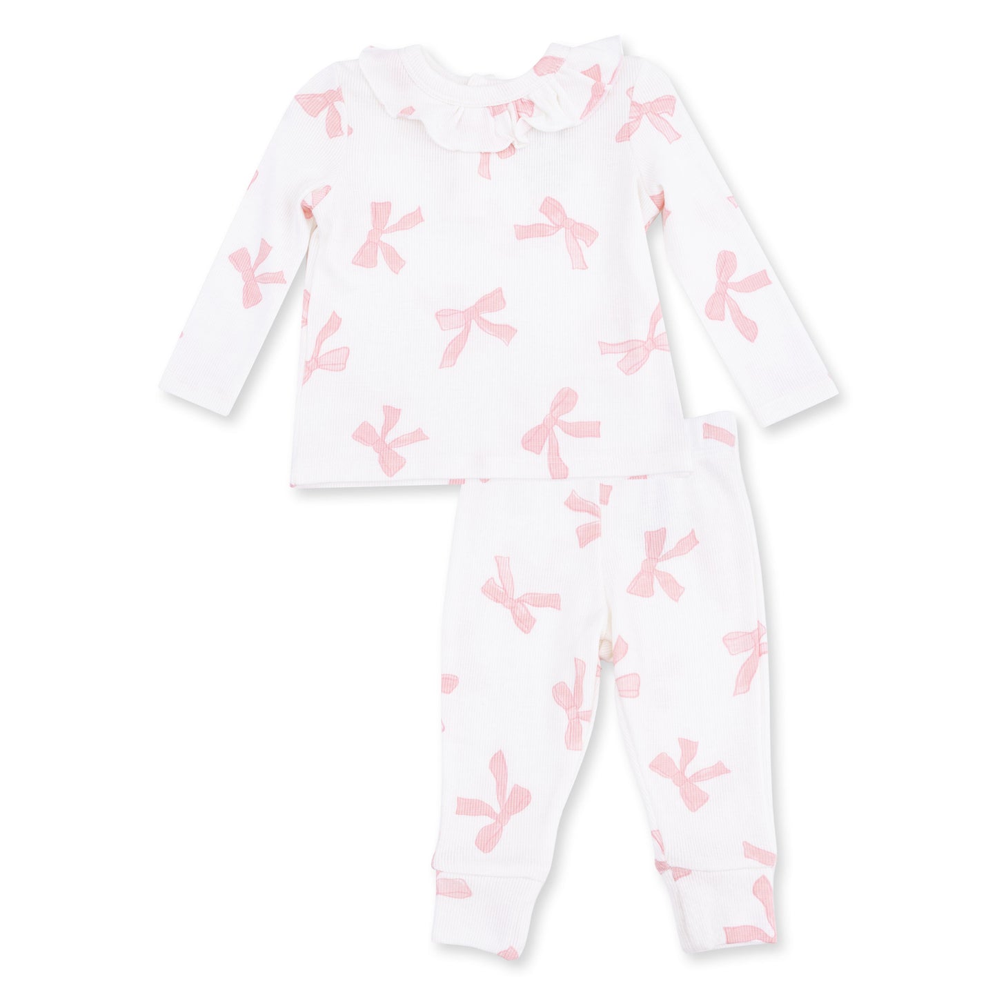 Pretty Bows - Long Sleeve Ruffle Top and Pant