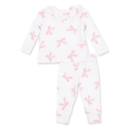 Pretty Bows - Long Sleeve Ruffle Top and Pant
