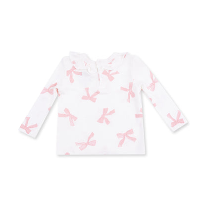 Pretty Bows - Long Sleeve Ruffle Top and Pant