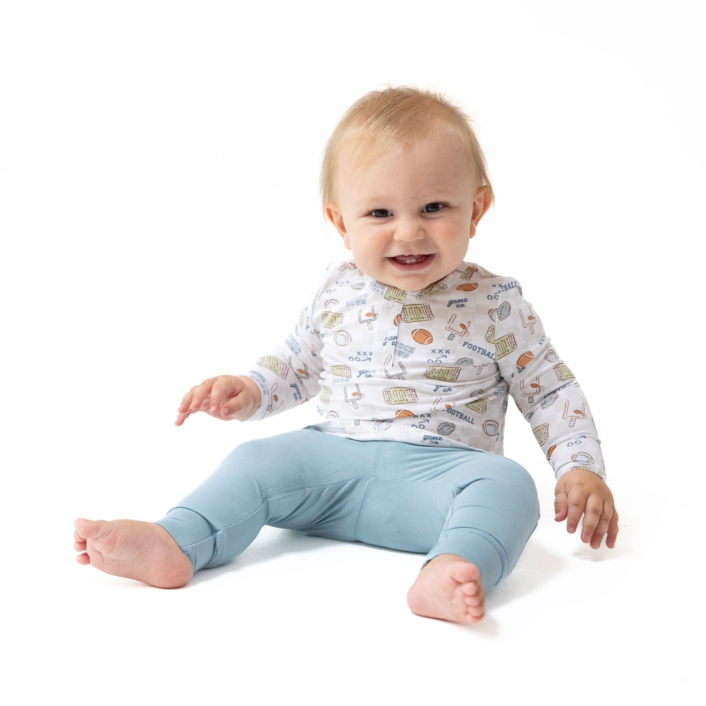 Football Check - Long Sleeve Henley Play Set