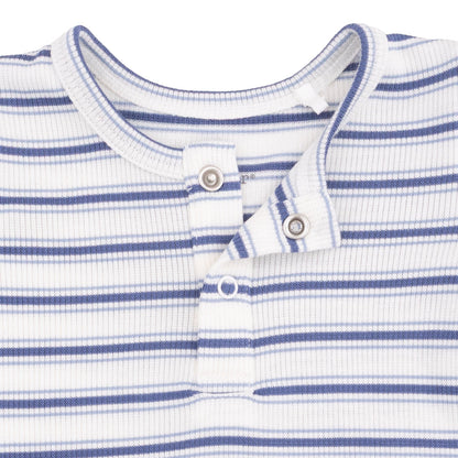 Vintage Stripe Blue - Long Sleeve Henley Play Set