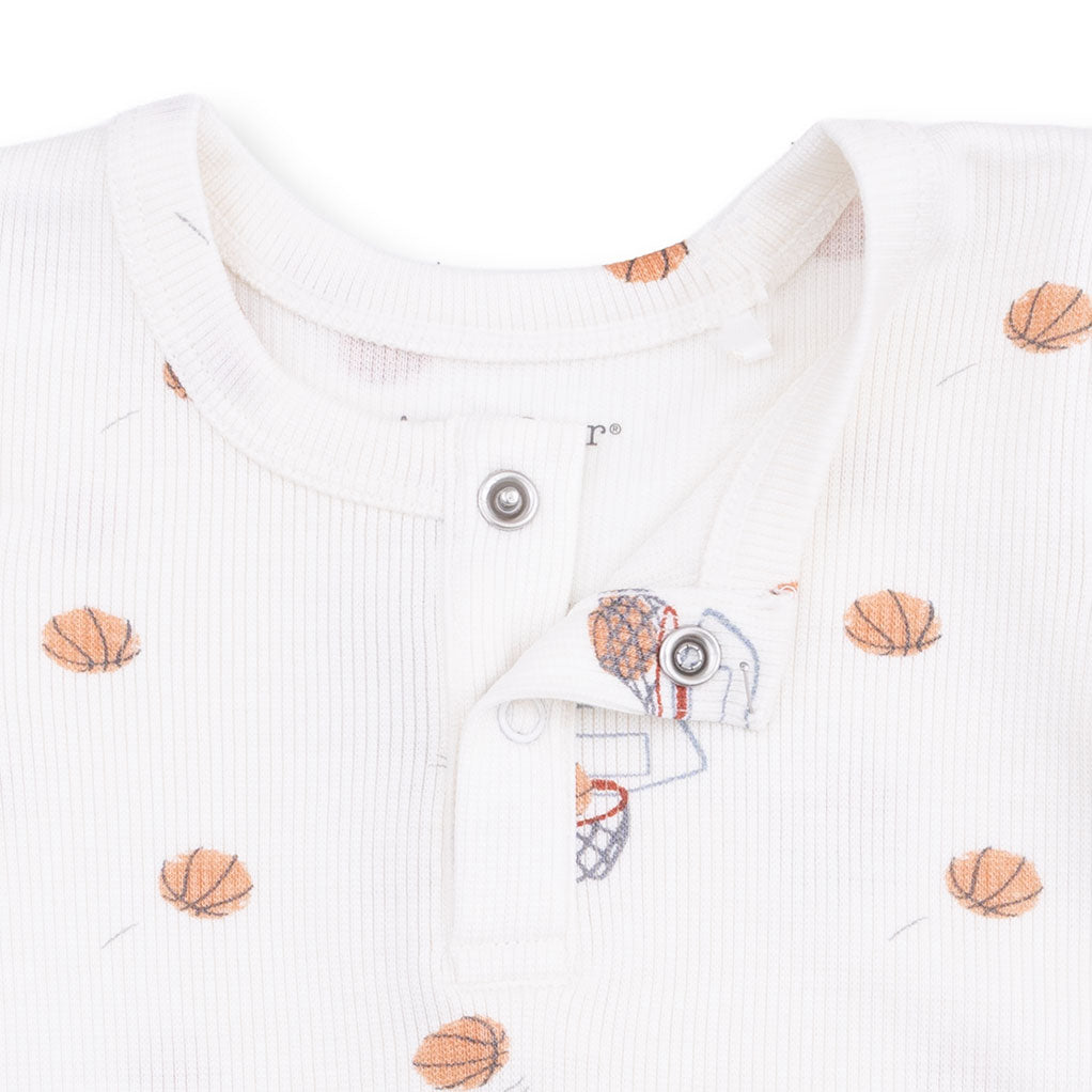 Mini Basketballs - Long Sleeve Henley Play Set