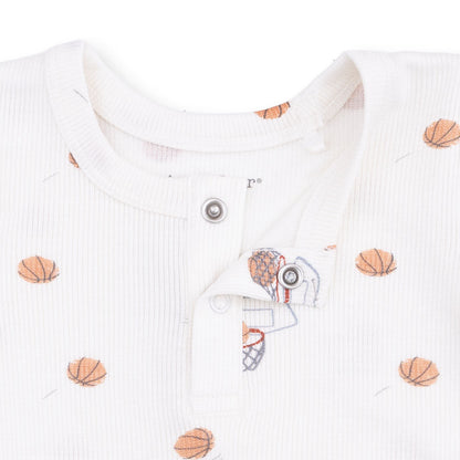 Mini Basketballs - Long Sleeve Henley Play Set