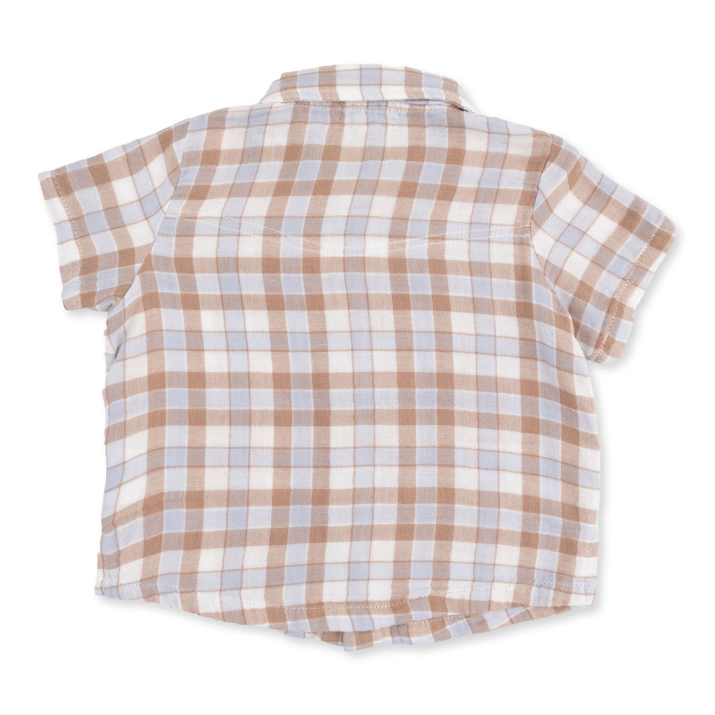 Western Plaid - Short Sleeve Western Pearl Snap Shirt