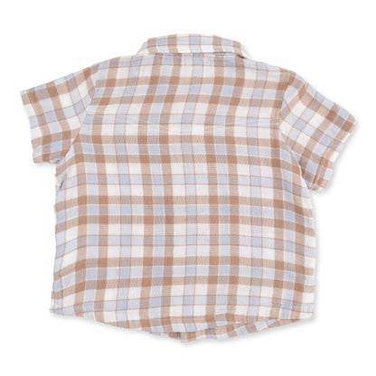 Western Plaid - Short Sleeve Western Pearl Snap Shirt