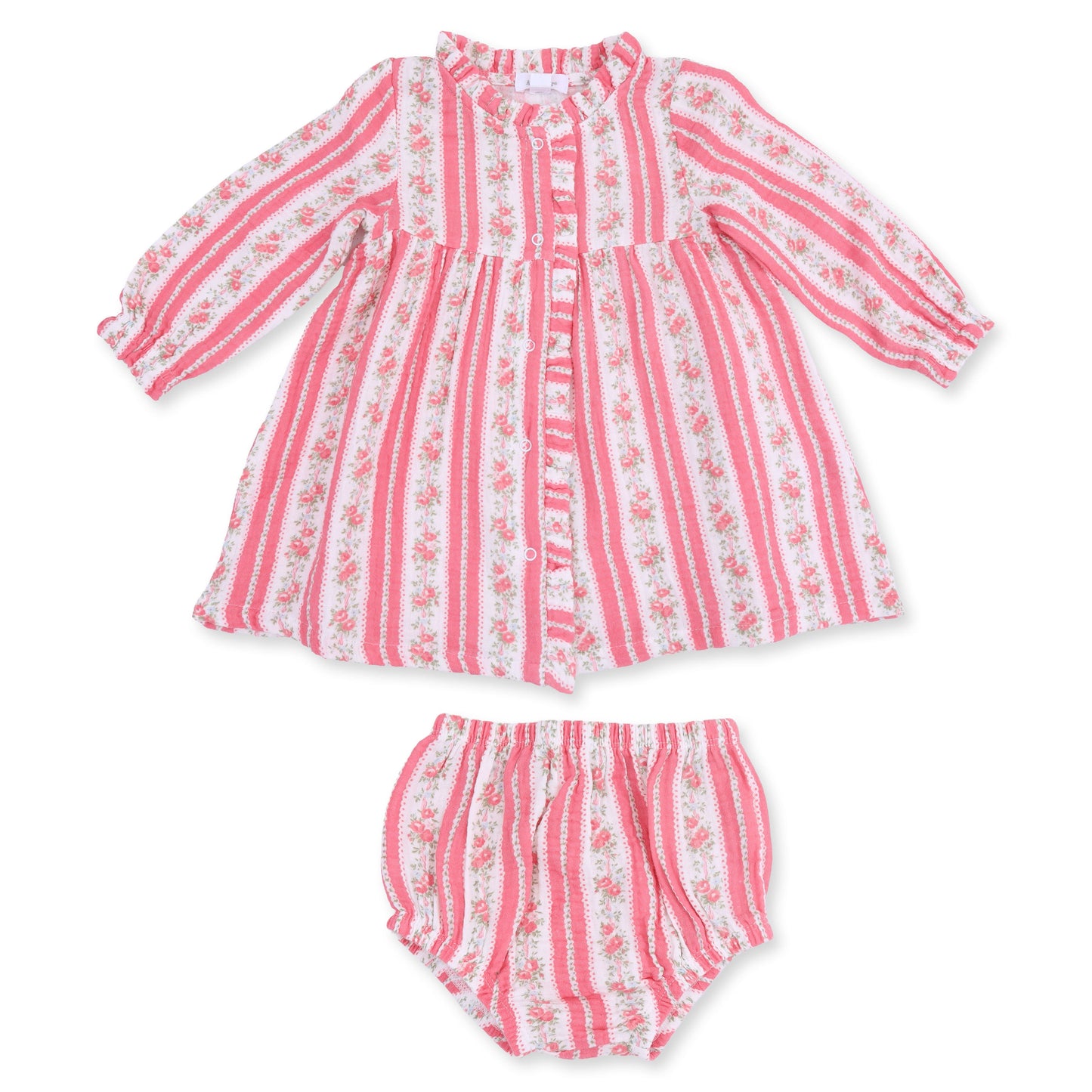Suzie Floral Stripe - Romy Dress and Bloomer