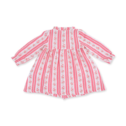 Suzie Floral Stripe - Romy Dress and Bloomer