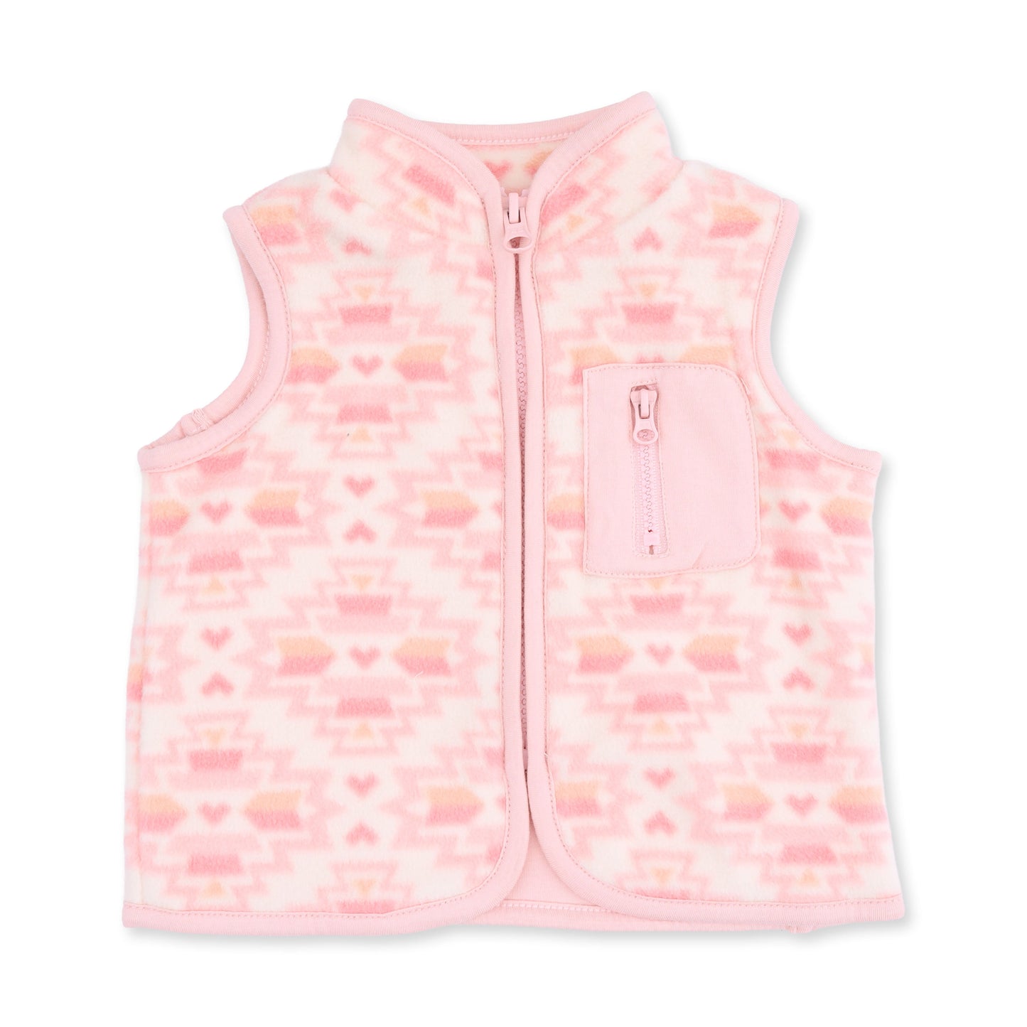 Southwest Micro Fleece - Zip Vest