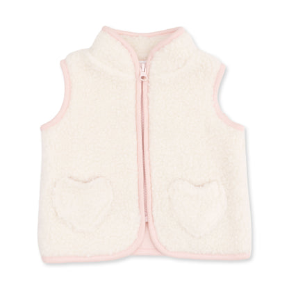 Sherpa - Zip Vest with Heart Pockets