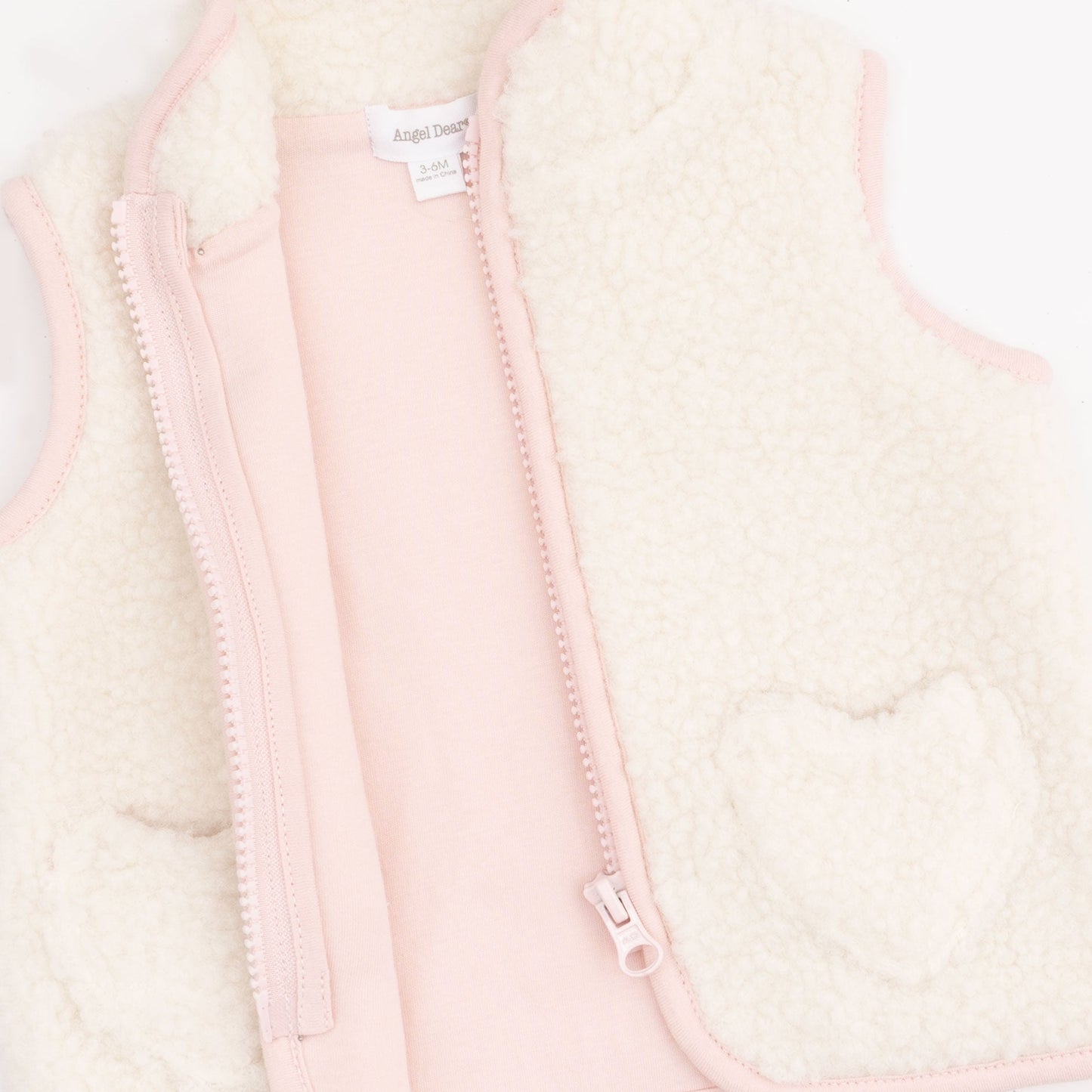 Sherpa - Zip Vest with Heart Pockets