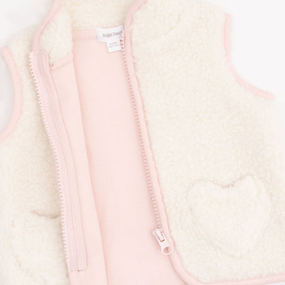 Sherpa - Zip Vest with Heart Pockets