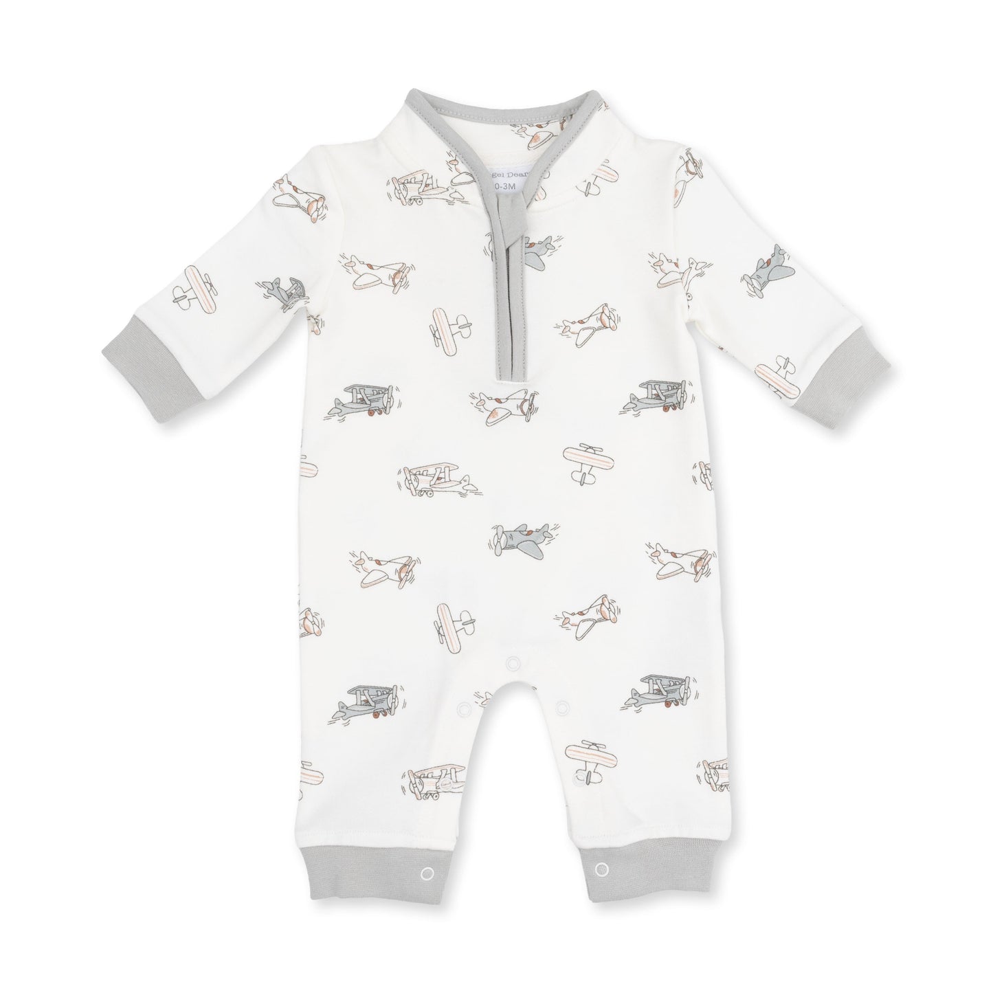 Vintage Airplane Pilots - Zip Neck Romper