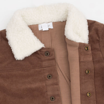 Solid Beaver Fur Corduroy - Corduroy Jacket