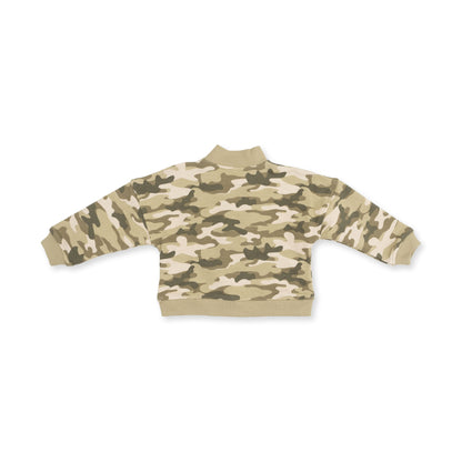 Camo French Terry - Half Zip Sweatshirt