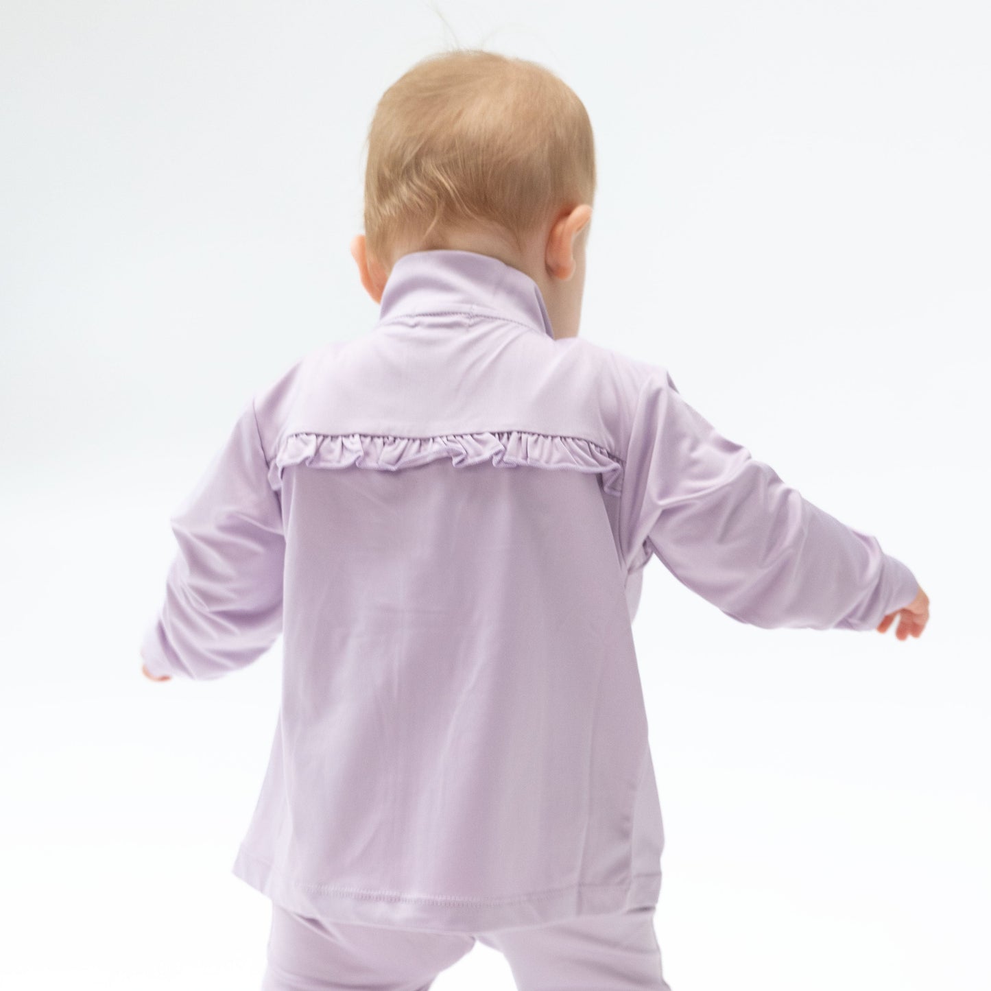 Tiny Tumblers Activewear Lilac - Mock Neck Active Jacket