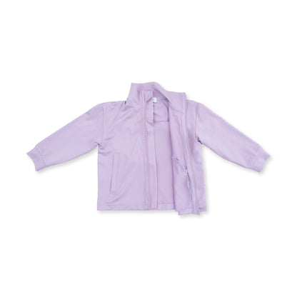 Tiny Tumblers Activewear Lilac - Mock Neck Active Jacket