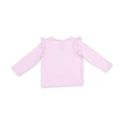 Gingerbread - Long Sleeve Ruffle Tee