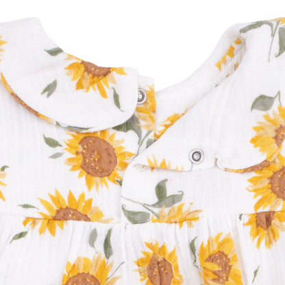 Baby Sunflower - Classic Bubble with Peter Pan Collar