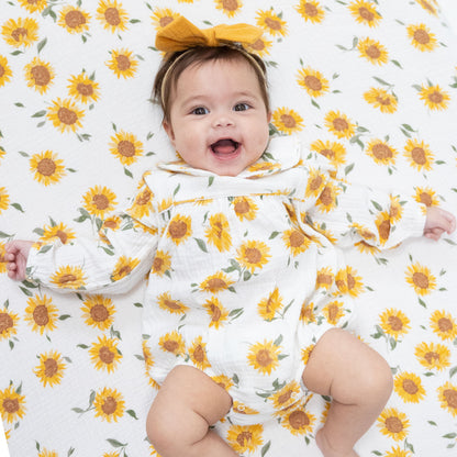 Baby Sunflower - Classic Bubble with Peter Pan Collar