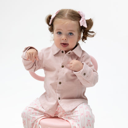 Solid Veiled Pink - Cord Sh-acket