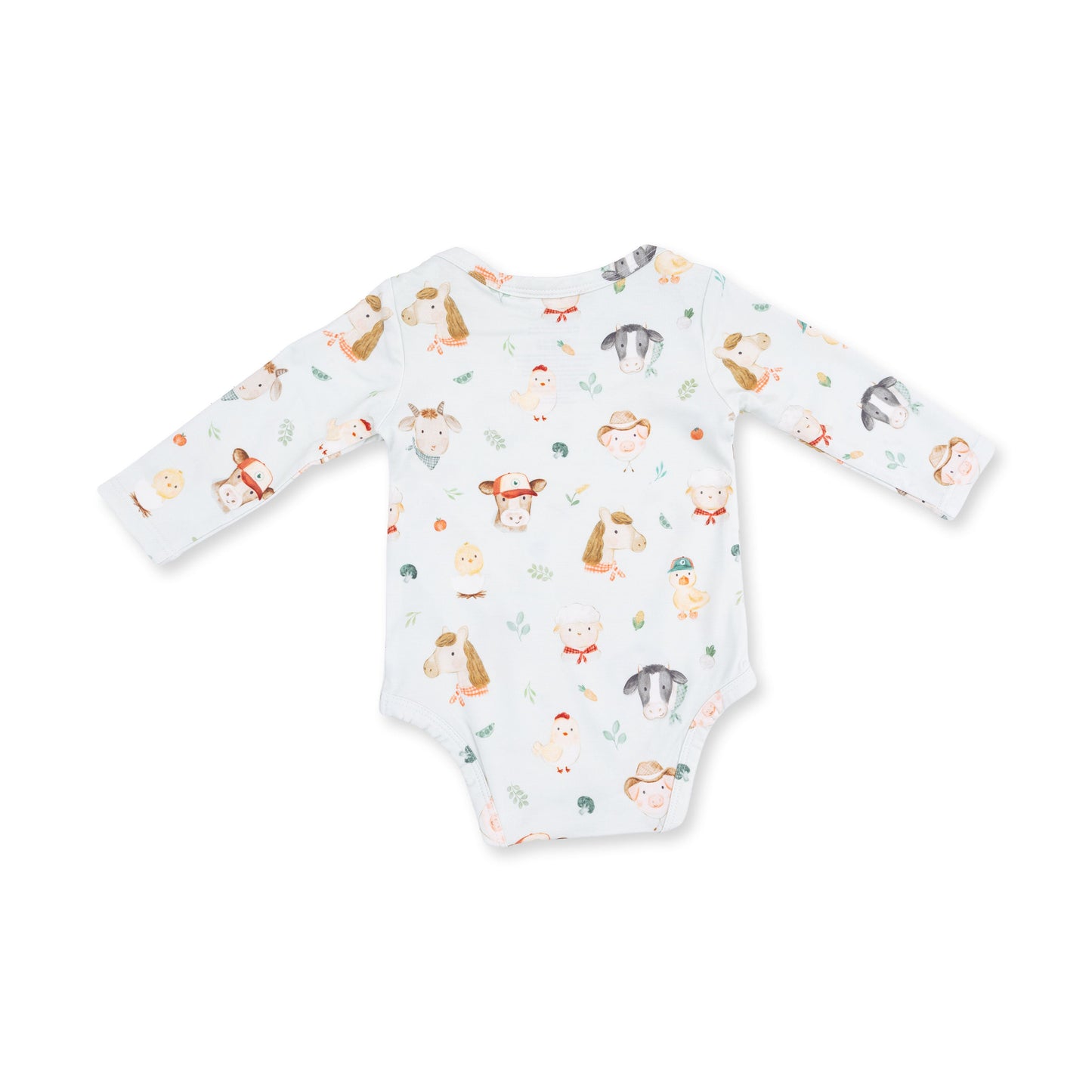 Baby Farm Faces - Long Sleeve Bodysuit