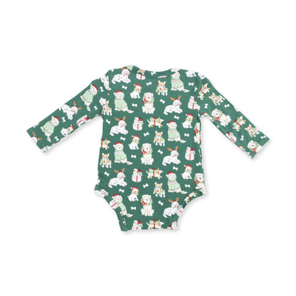 Christmas Dogs Uni - Long Sleeve Bodysuit