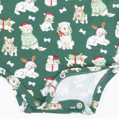 Christmas Dogs Uni - Long Sleeve Bodysuit