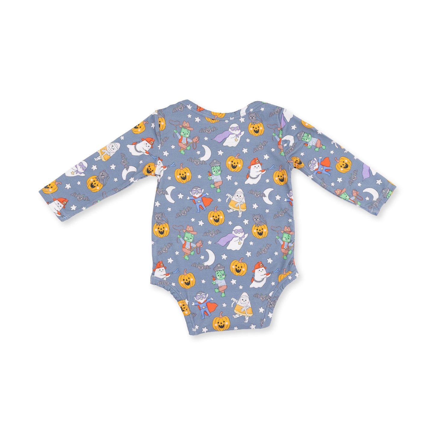 Halloween Monster Dress Up Blue - Long Sleeve Bodysuit