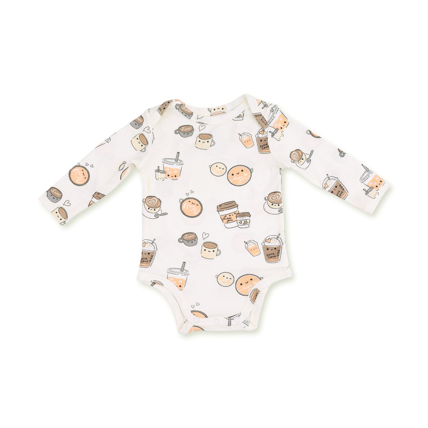 Love You A Latte - Long Sleeve Bodysuit