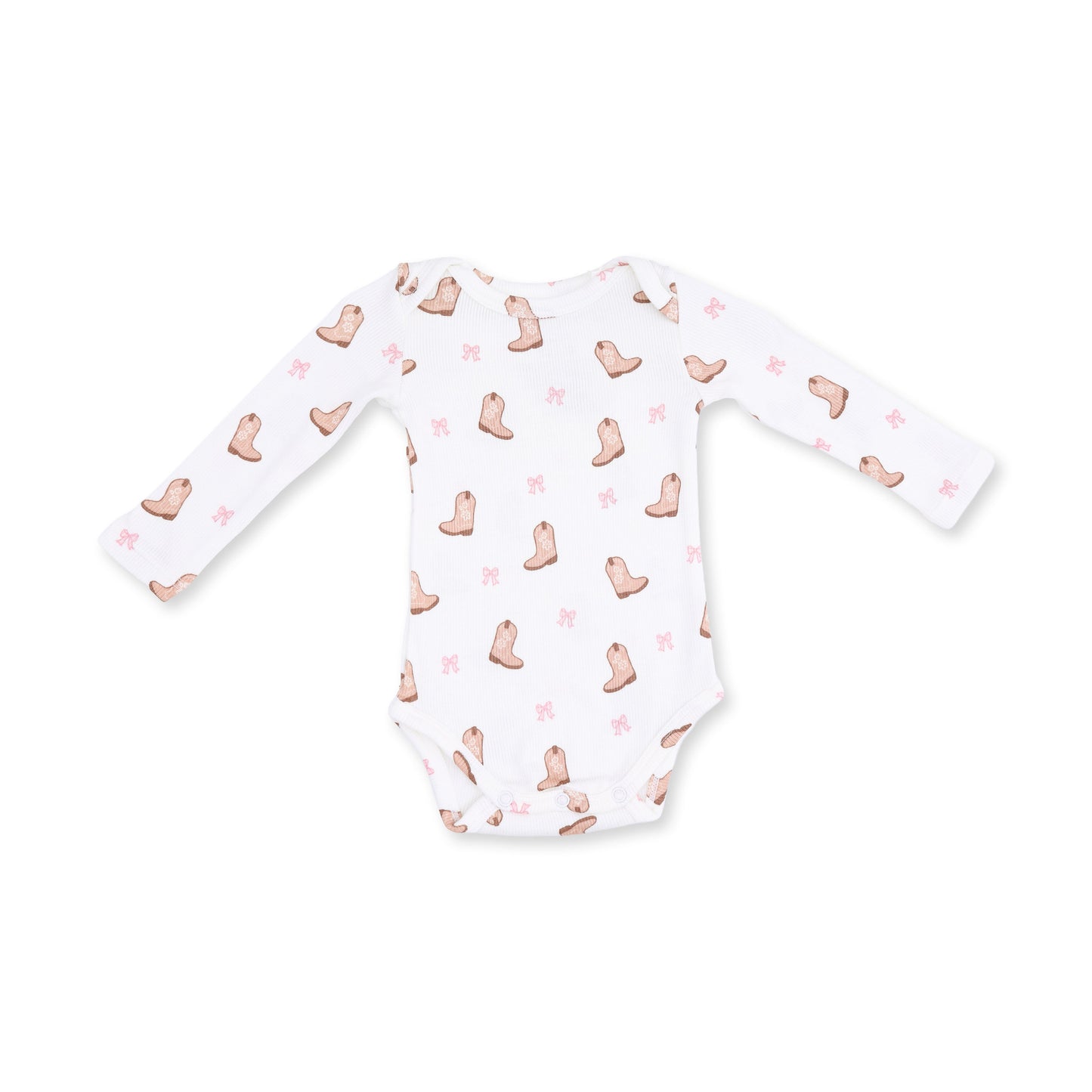Mini Cowgirl Boots - Long Sleeve Bodysuit