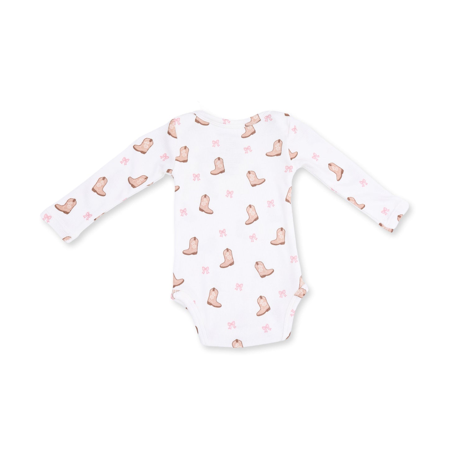 Mini Cowgirl Boots - Long Sleeve Bodysuit