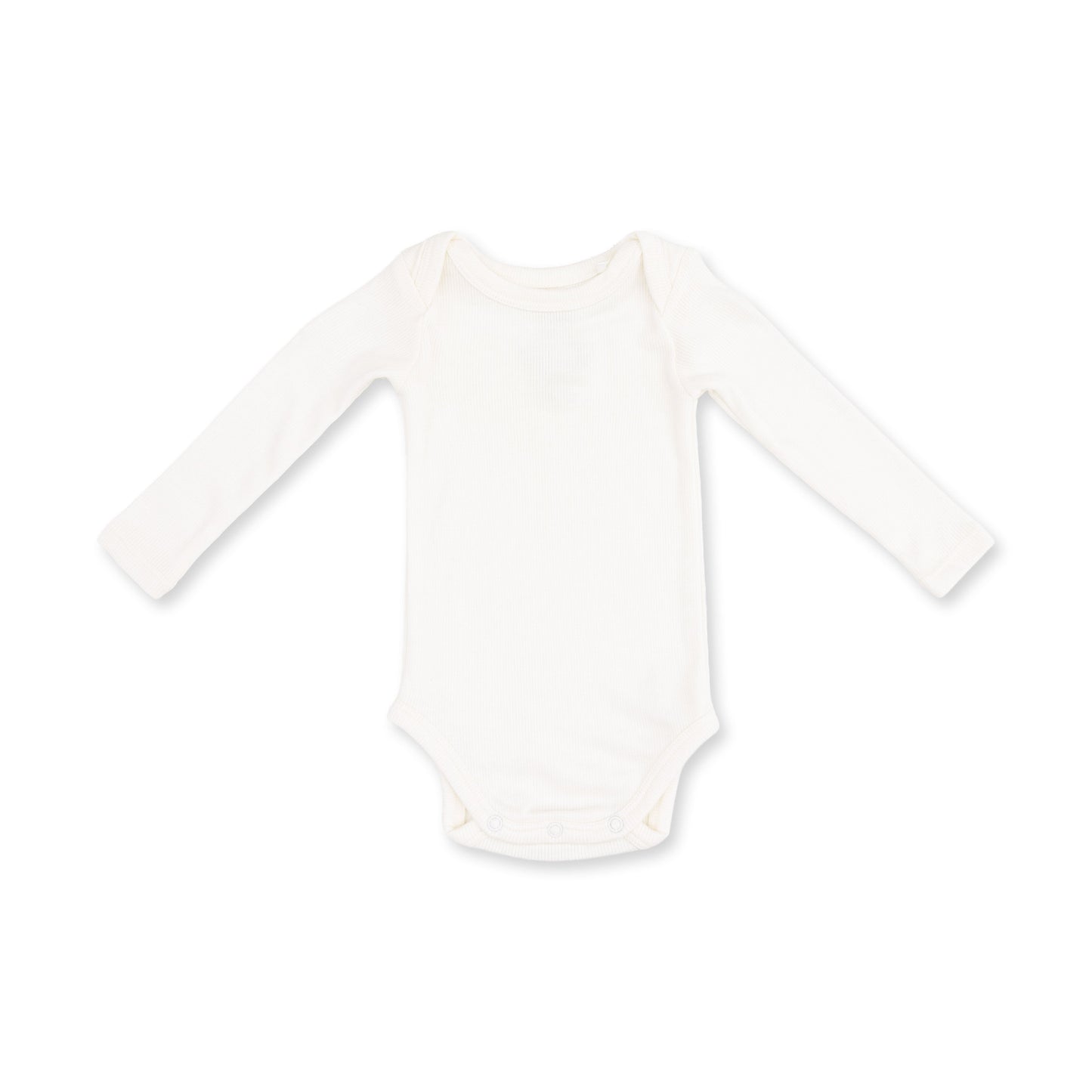 Solid Snow White - Lap Shoulder Bodysuit