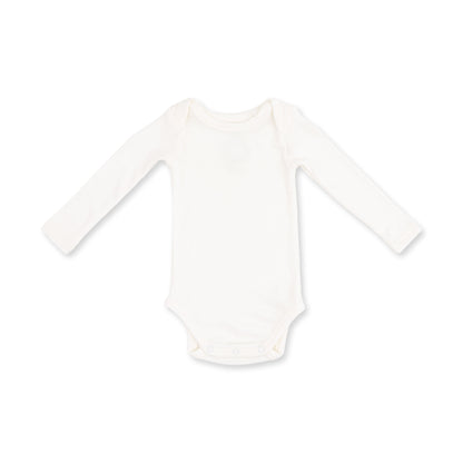 Solid Snow White - Lap Shoulder Bodysuit