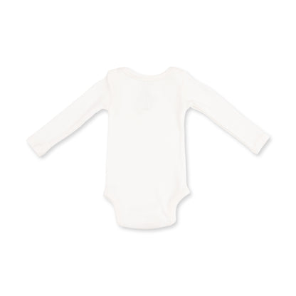 Solid Snow White - Lap Shoulder Bodysuit
