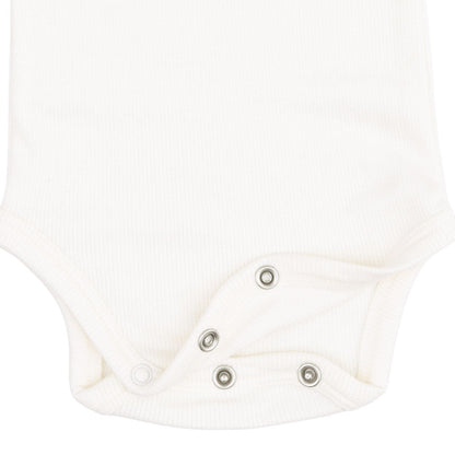 Solid Snow White - Lap Shoulder Bodysuit