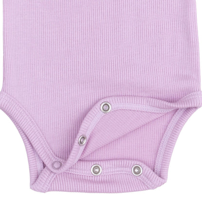 Solid Winsome Orchid - Long Sleeve Bodysuit