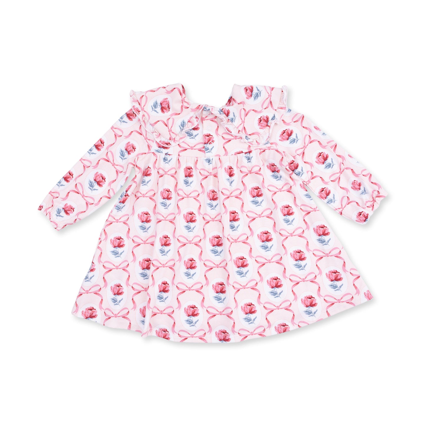 Leslie Rose - Sofia Dress with Oversize Collar and Bloomer